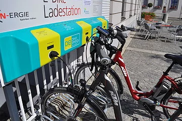 E-Bike-Ladestation am Rathausplatz
