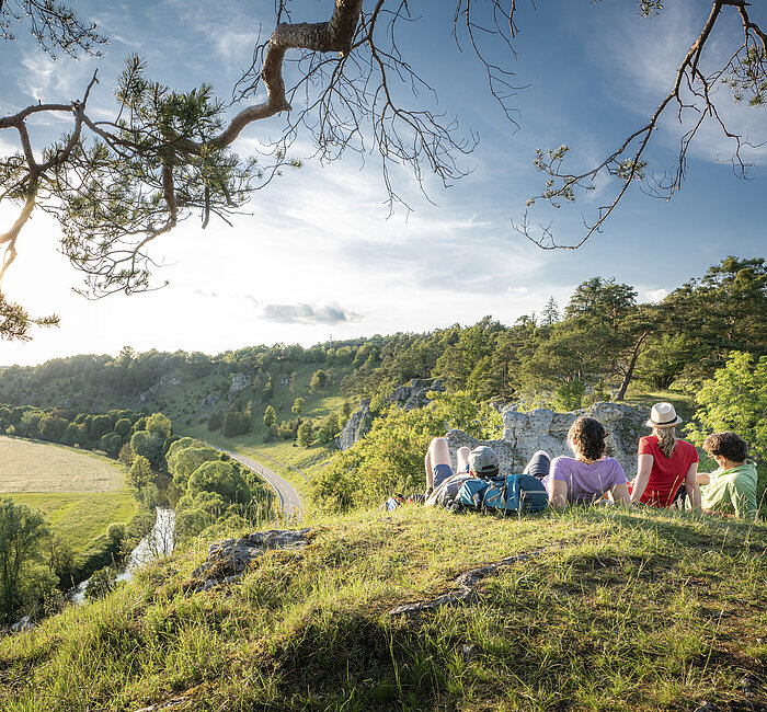 Wanderpause auf den 12 Aposteln