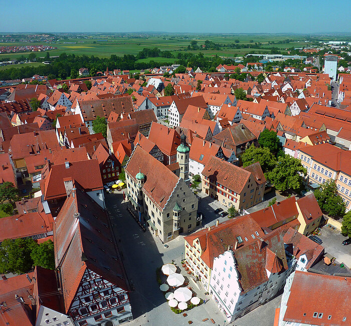 Blick auf den Nördlinger Marktplatz