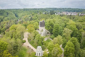Burgruine von oben