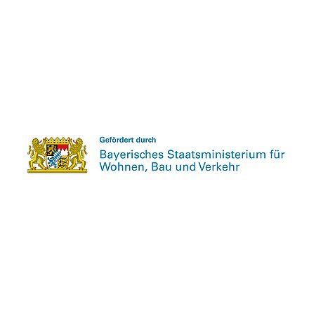 Förder-Logo Bayerisches Staatsministerium für Wohnen, Bau und Verkehr