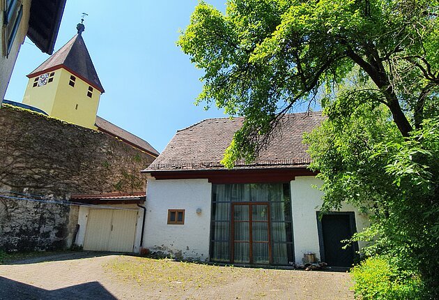 Blick in den Kirchhof von Dietfurt