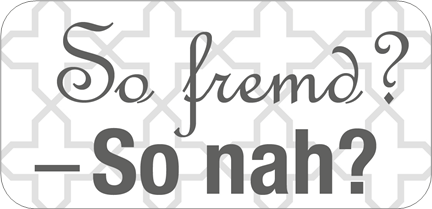 So fremd? - So nah? Auf dem Bild ist das Logo des Vereins So fremd? - So nah? zu sehen.