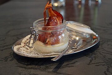 Cafe Lebenskunst - Bacon und Ei im Glas